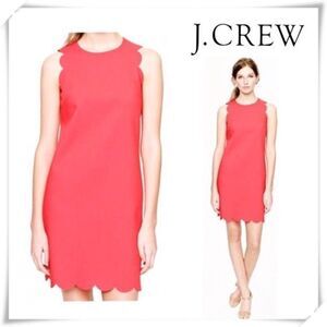 J Crew Scalloped Shift Dress NWT